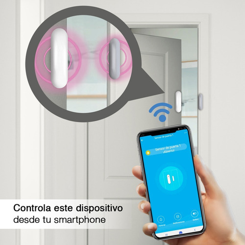 Alarma Sensor Magnético De Puerta Y Ventana Wifi Smart Home