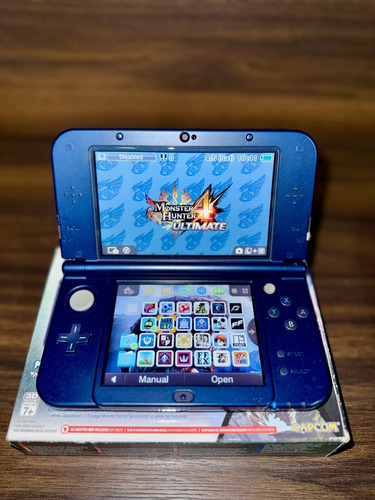 New Nintendo 3ds Xl Monster Hunter G Completo Como Nuevo Azul (Usado)