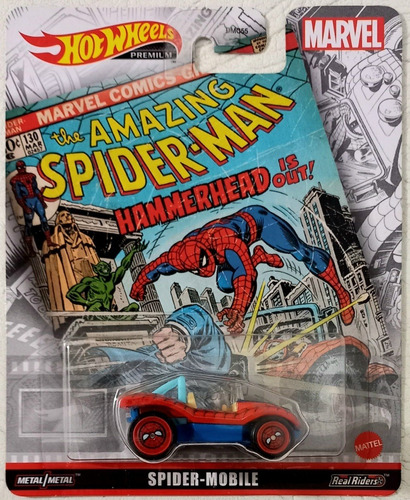Hot Wheels Spider-mobile Premium Spiderman 2022 Color Rojo