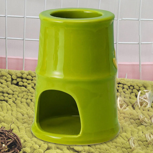 Mz Ceramic Hamster House Hideout Hábitats Creativos 9x9x12cm