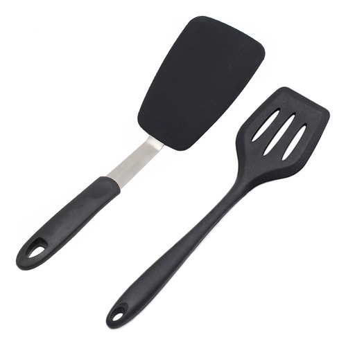 Juego De Espátulas De Silicona Flexible, Espátula Ranurada D