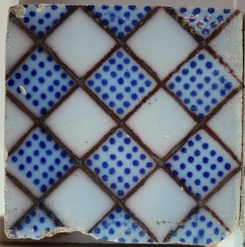 Antiguo Azulejo Pas De Calais 7708