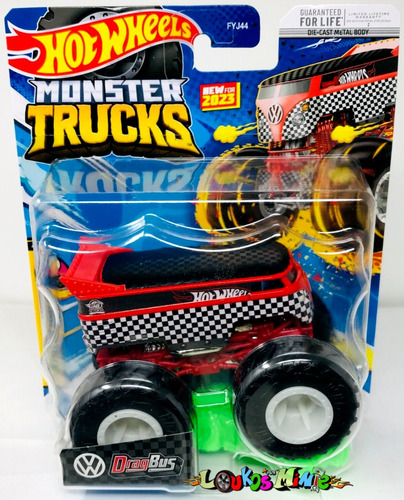 Hot Wheels Drag Bus Monster Trucks 2023 Freestyle Wreckers