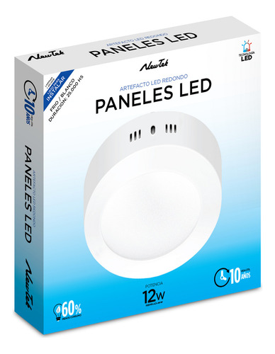 Lamparas Plafónes Paneles Led 12w Aplicar Redondo Luz Fria Frio De 220v Artefactos Luminarias Luces Para Iluminacion Inteiores Cocina Techo Dormitorios Oficinas Comedor