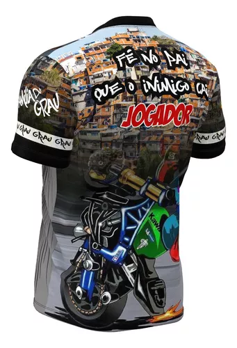 Camisa De Grupo De Moto Grau É Arte 244 Não É Crime