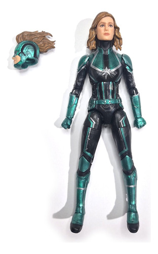 Figura Capitana Marvel Legends Starforce Barata Costume