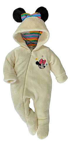 Mameluco Disney Con Gorro Bordado Minnie Basic