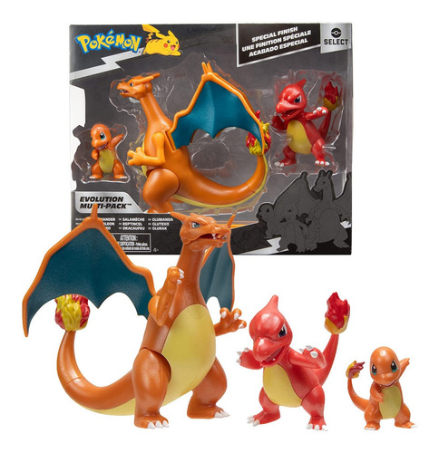 Pokemon Set Evoluciones Charizard Charmander Charmeleon