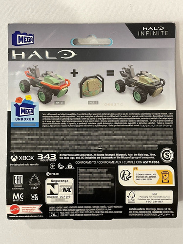 Halo Mega Construx Duelo Combate Decisivo 76pz Modelo Hkt16 (Usado)