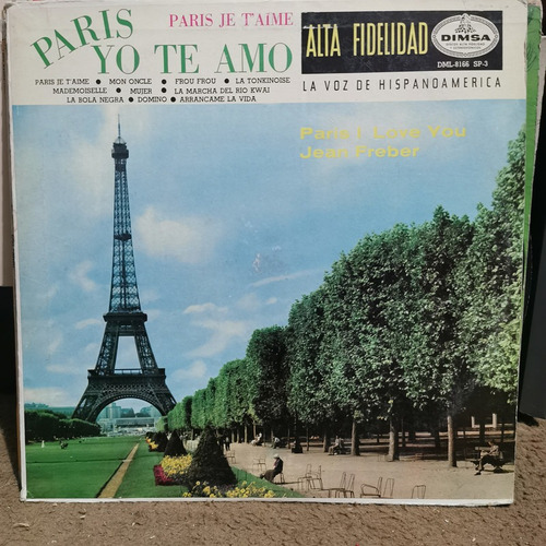 Disco Lp Paris Yo Te Amo-paris Je T´aime