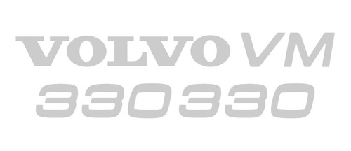 Kit Adesivo Emblema Caminhão Volvo Vm 330 Resinado Relevo