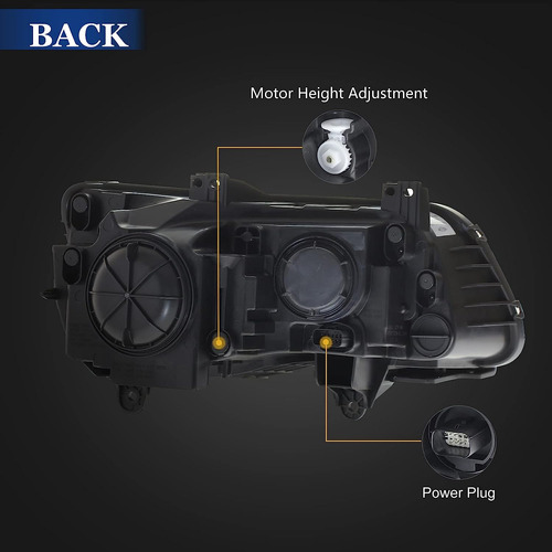 Micropower - Conjunto De Faros Delanteros Chrysler 300 2015