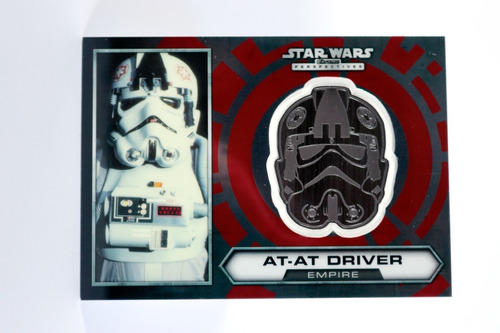 At-at Driver Star Wars Tarjeta Con Medallón Conmemorativo