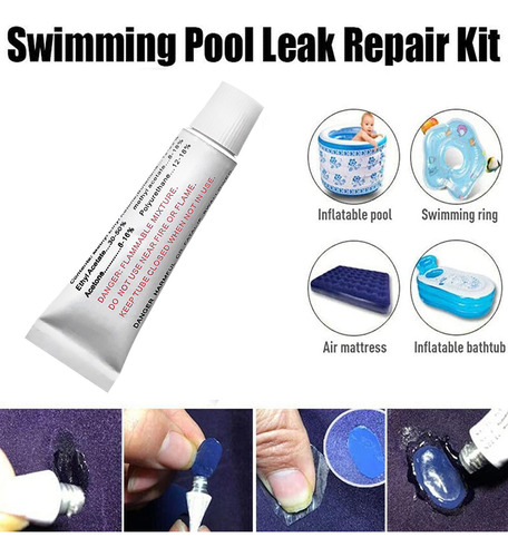 Kit De Reparación De Pinchazos Para Piscina, 1 Paquete Con 2