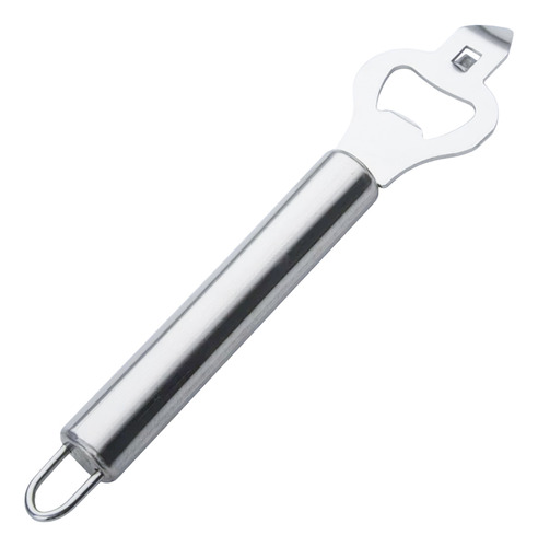 Abridor De Lata E Garrafa Aço Inox Manual Com Cabo