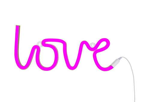 Love Neon  Grande Led Cartel Velador Deco Dormitorio