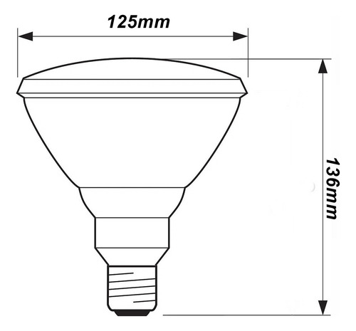 Lâmpada Led Par 38 Colorida 220v E27 60 Leds Azul