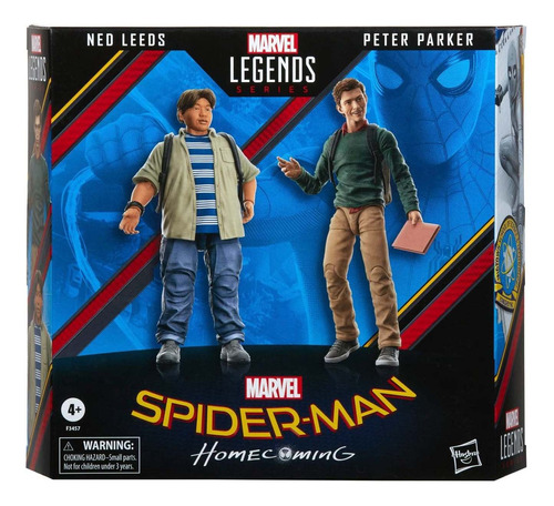 Pack Ned Peter Parker Marvel Legends Spiderman Homecoming 