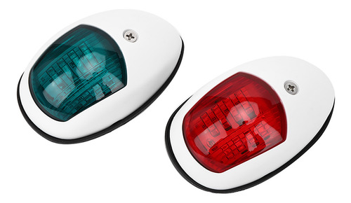 2pcs Lâmpada De Sinal Vermelho Verde Levou Navegação De Barc