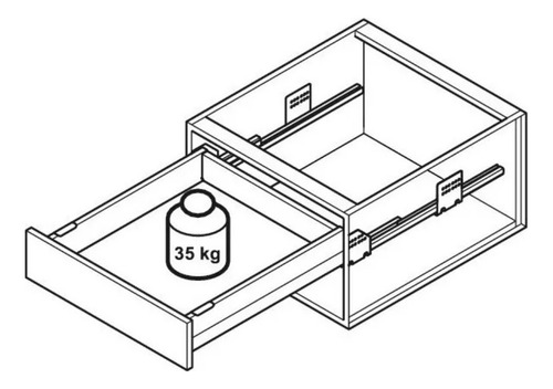 Kit Corredera Oculta C/suave C/lateral Metal 350 Mm| Ducasse