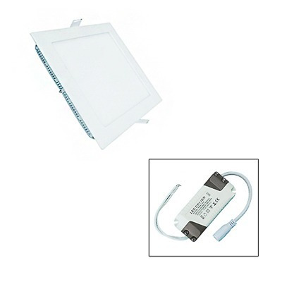 Imagen 1 de 6 de Ojo Buey Lampara Techo Panel Led Plus 12w 17x17cm Empotrar