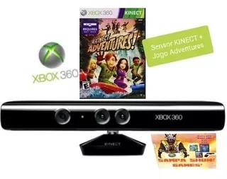 Sensor Kinect Xbox 360 + Jogo Kinect Adventures Envio Rápido