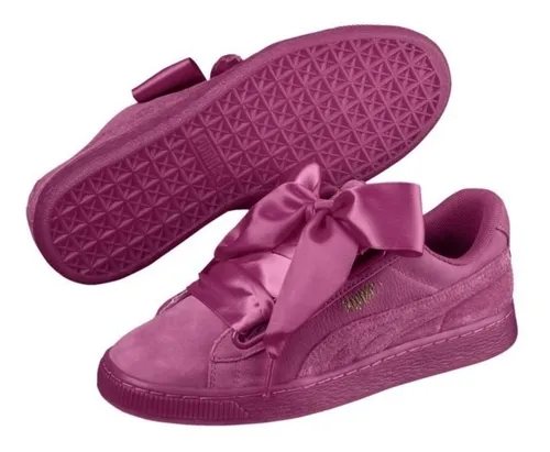 Tenis Puma Mujer Violeta Basket Heart Lunar Glow 36673302 Env o