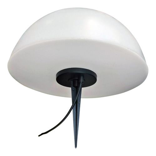 Media Esfera Con Estaca De Piso  Pvc Opal 35 Cm - Apto Led 