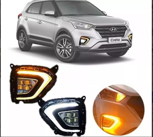 Farol Auxiliar Hyundai Creta Led C/ Seta 2020