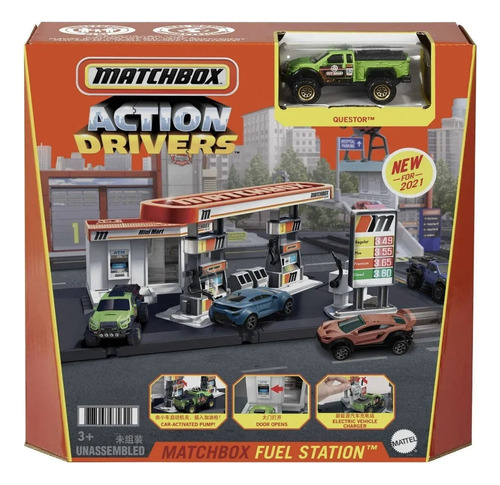 Matchbox Play-set Action Drivers Estación De Servicio Mattel