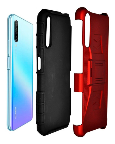 Imagen 6 de 8 de Funda Uso Rudo 3 En 1 Colores Huawei Y9s