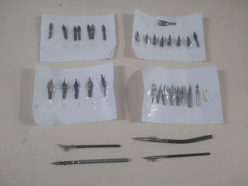 Antigua Colección Plumas Goticas - Únicas - Del Mundo Tinta