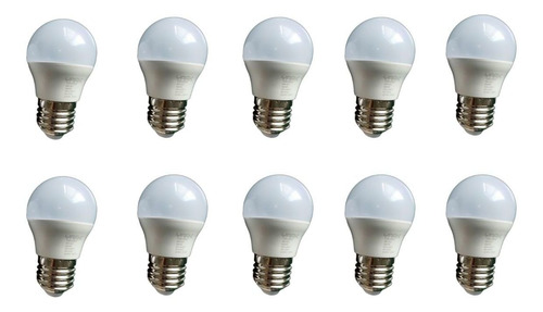 Pack X10 Lámparas Led Tipo Gota 7w Luz Cálida E27 Yark - Rex