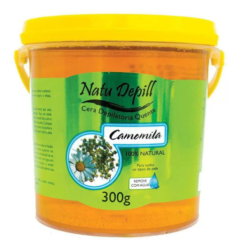 Cera Depilatória Camomila Quente Hidrossolúvel Natural 300g