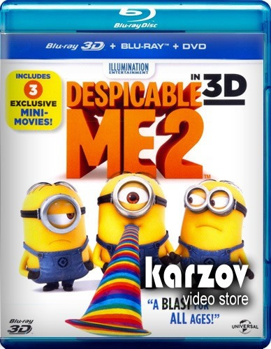 Mi Villano Favorito 2 Dos  Pelicula En Blu-ray 3d + Bd + Dvd