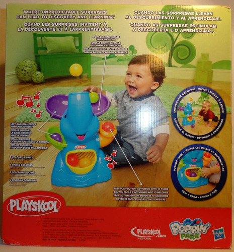 Elefante Musical De Playskool Lanza Pelotas Para Gateo Bebe