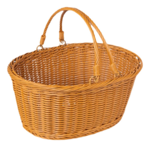 Cesta De Picnic Con Manijas De Canasta De 38 X 30 X 18 Cm