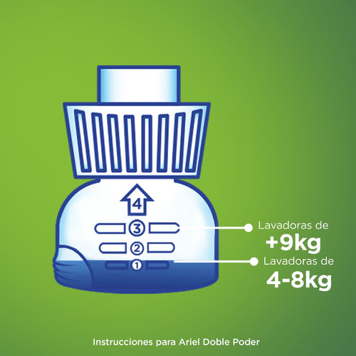 Detergente Liquido Ariel Concentrado Doble Poder 1.8 Litros