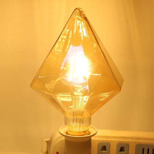 Bombilla Led De Filamento E27, Estilo Retro, Forma De Pirámi