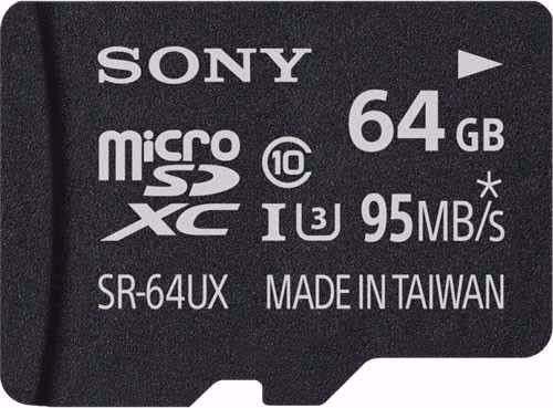 Micro Sd Sony 64gb, C10 U3 4k, Gopro Hero 4k, Black