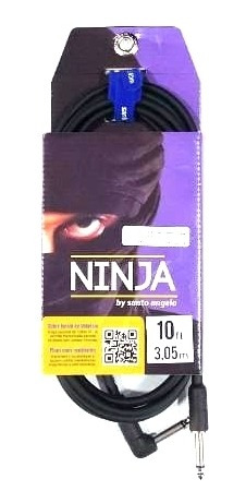 Cabo Guitarra Baixo Santo Angelo Ninja P10 X P10l 10ft 3.05m