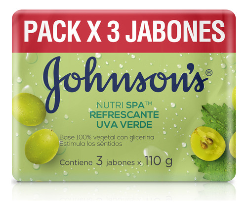 Jabón Johnson´s Uva 3 X 110 Gr