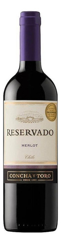 Pack De 4 Vino Tinto Concha Y Toro Reservado Merlot 750 Ml