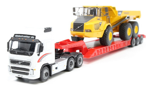 Camion Escala 1/87 Volvo Fh12 Camabaja Con Dumper Volquete