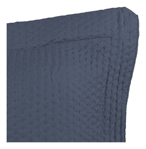 Colcha Cobre Leito Queen 3 Peças Siena Matelado Cor Azul