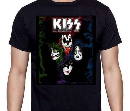 Kiss - Faces 2 - Logo - Rock / Metal - Polera - Cyco Records