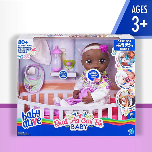 Baby Alive Real As Can Be Baby: Muñeca Africana Realista M