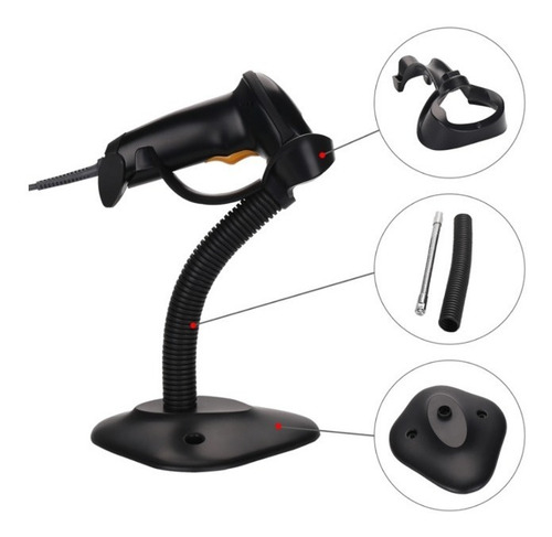 Imagen 3 de 4 de Lector Escaner Pistola Codigo De Barra Np X1 Base Ajustable