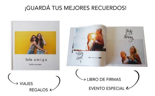 Imagen 4 de 8 de Fotolibro Personalizado (photobook) Cuadrado 29x29 Cm Tapa Dura Fotomia