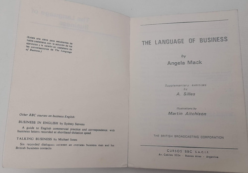 Lenguaje De Negocios (inglés) A.mack - Bbc -envíos - Entrega (Usado)